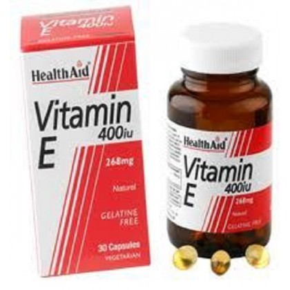 HEALTH AID Vitamin E 400IU Natural Vegeterian 30 Κάψουλες